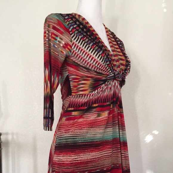 Ilse Jacobsen Carmine Red Tie Know Draped Dress - Picture 6 of 8